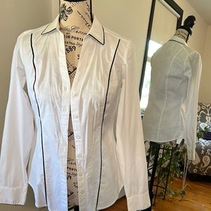 Express Button down dress top